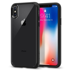 Pouzdro Spigen Ultra Hybrid iPhone XS Max černo-průsvitné