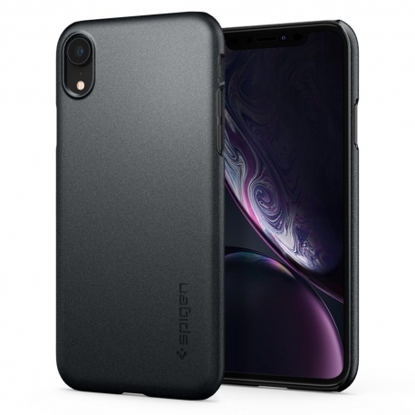 Pouzdro Spigen Thin Fit iPhone XR Graphite Grey - šedé
