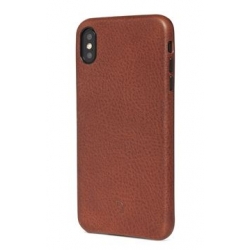 Pouzdro Decoded Leather Case pro iPhone XS Max - hnědé