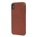 Pouzdro Decoded Leather Case pro iPhone XS Max - hnědé