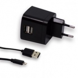 DigiPower Inteligentní 3,4 A nabíječka do zásuvky 2 zařízení + lightning kabel