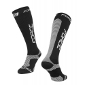 Ponožky FORCE ATHLETIC PRO KOMPRES, černé, Vel: L-XL (42-47)