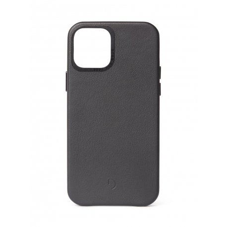 Pouzdro Decoded Leather BackCover pro iPhone 12/12 Pro - černé