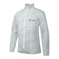Pláštěnka FORCE, PVC - transparent, suchý zip