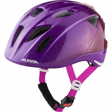 Dětská přilba ALPINA Ximo Flash fialovo lesklá, vel. 45-49cm