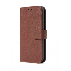 Pouzdro Decoded Leather Detachable Wallet pro iPhone 12 Mini - hnědé