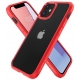Pouzdro Spigen Ultra Hybrid iPhone 12 mini červeno-průsvitné