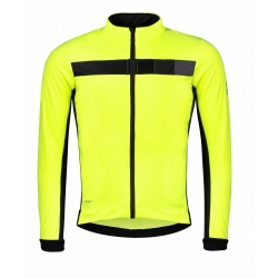 Bunda FORCE FROST softshell pánská, fluo-černá