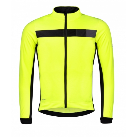 Bunda FORCE FROST softshell pánská, fluo-černá