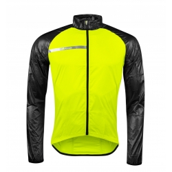 Bunda FORCE WINDPRO neprofoukavá, fluo-černá
