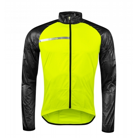 Bunda FORCE WINDPRO neprofoukavá, fluo-černá