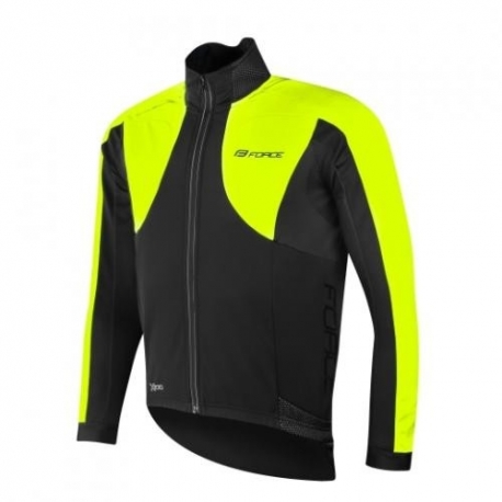 Bunda FORCE X100, zimní, černá - fluo